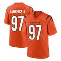 Johmsee C.Bengals #97 Dexter Lawrence II Player Orange Home Game Stitched Jerseys