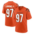Johmsee C.Bengals #97 Dexter Lawrence II Player Orange Home Game Stitched Jerseys