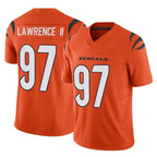 Johmsee C.Bengals #97 Dexter Lawrence II Player Orange Vapor F.U.S.E. Limited Home Game Stitched Jerseys