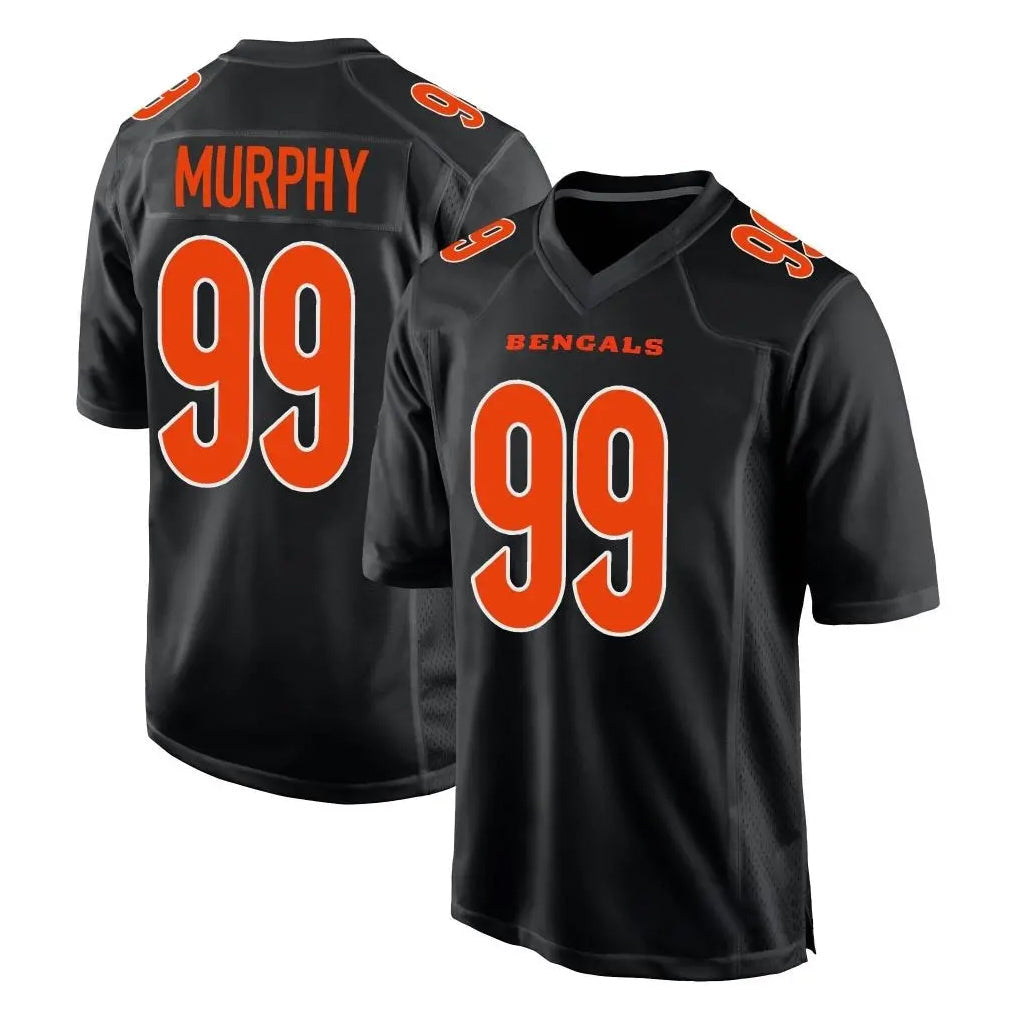 Johmsee C.Bengals #99 Myles Murphy Player Black Fashion Game Stitched Jerseys