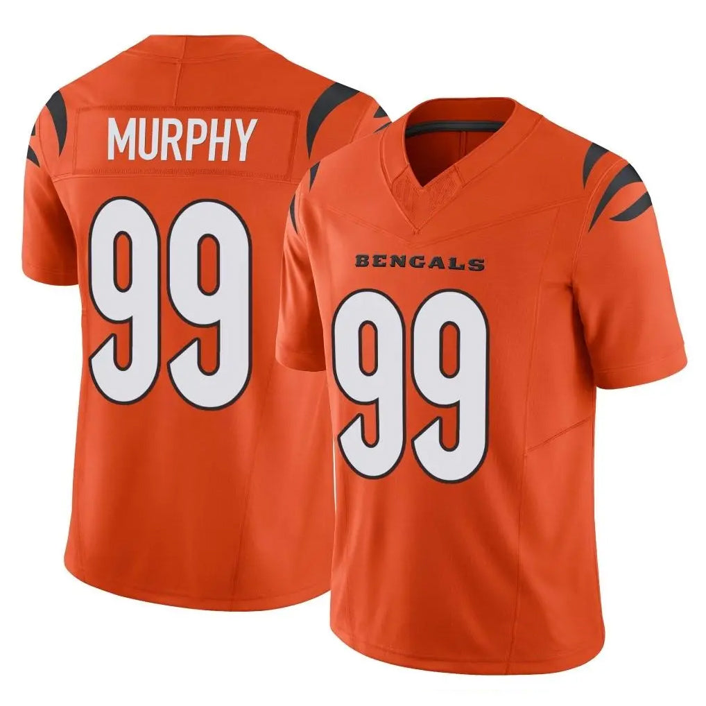 Johmsee C.Bengals #99 Myles Murphy Player Orange Vapor F.U.S.E. Limited Home Game Stitched Jerseys