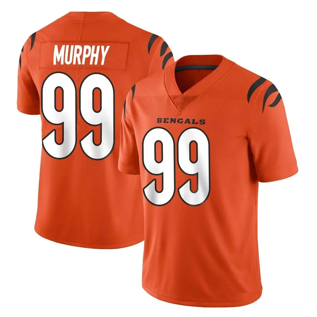 Johmsee C.Bengals #99 Myles Murphy Player Orange Vapor Untouchable Limited Home Game Stitched Jerseys