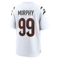Johmsee C.Bengals #99 Myles Murphy Player White Home Game Stitched Jerseys