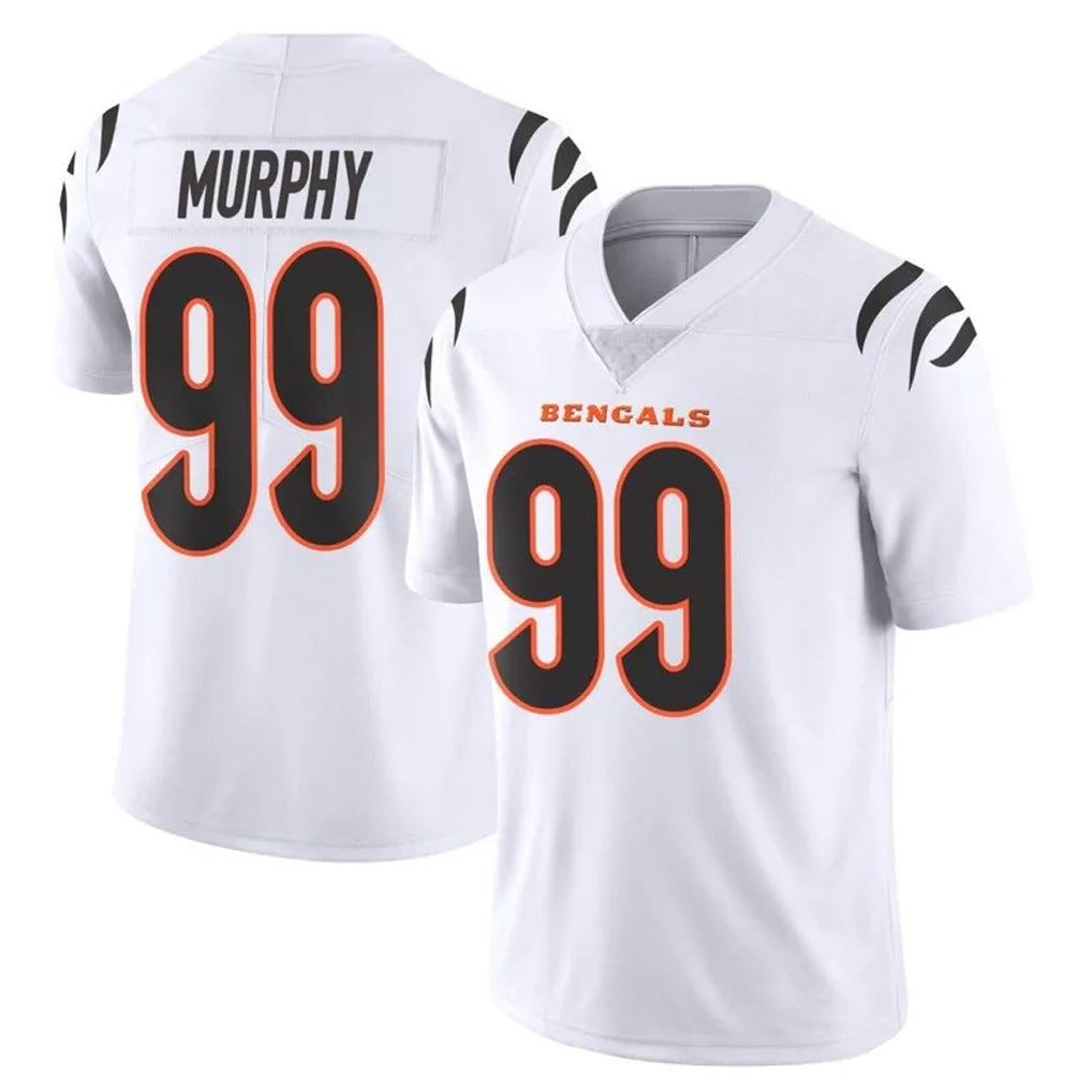 Johmsee C.Bengals #99 Myles Murphy Player White Vapor Untouchable Limited Home Game Stitched Jerseys