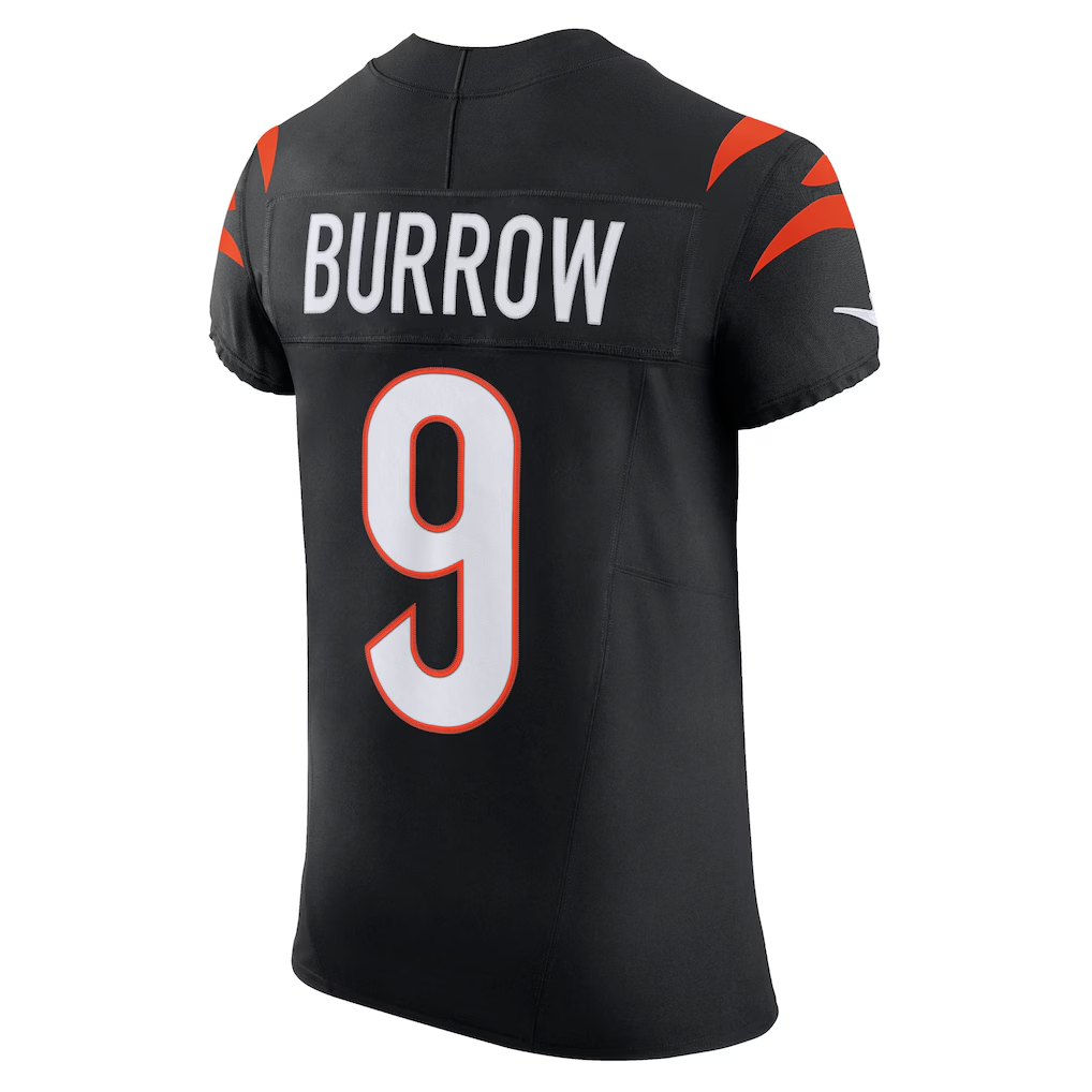 Johmsee C.Bengals #9 Joe Burrow Black Team Vapor F.U.S.E. Elite Stitched Jerseys