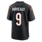 Johmsee C.Bengals #9 Joe Burrow Player Black Home Game Stitched Jerseys