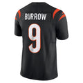 Johmsee C.Bengals #9 Joe Burrow Player Black Vapor F.U.S.E. Limited Stitched Jerseys