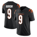 Johmsee C.Bengals #9 Joe Burrow Player Black Vapor Untouchable Limited Home Game Stitched Jerseys