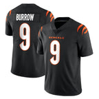 Johmsee C.Bengals #9 Joe Burrow Player Black Vapor Untouchable Limited Home Game Stitched Jerseys