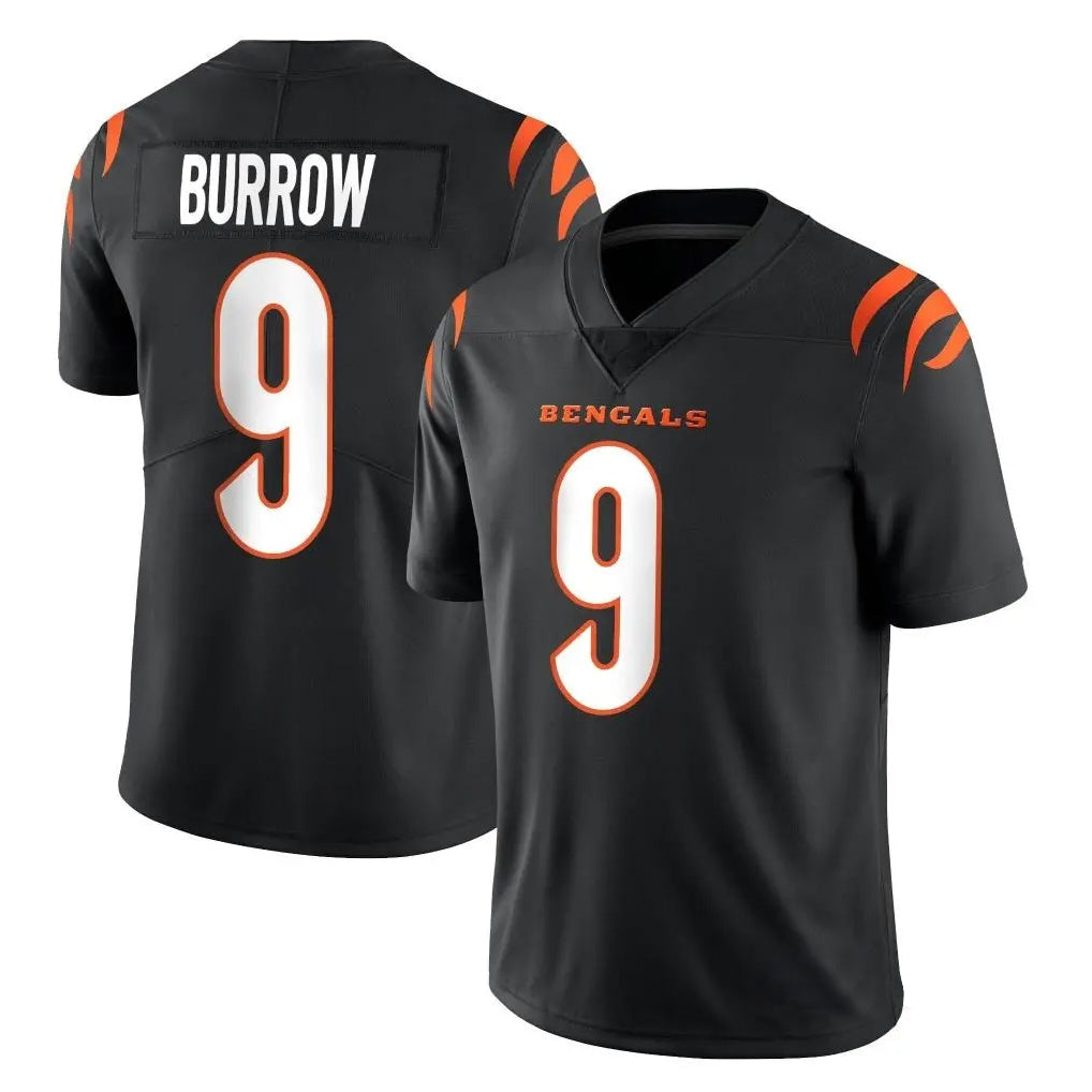 Johmsee C.Bengals #9 Joe Burrow Player Black Vapor Untouchable Limited Home Game Stitched Jerseys
