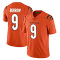 Johmsee C.Bengals #9 Joe Burrow Player Orange Vapor Untouchable Limited Home Game Stitched Jerseys