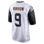 Johmsee C.Bengals #9 Joe Burrow Player White Alternate Home Game Stitched Jerseys