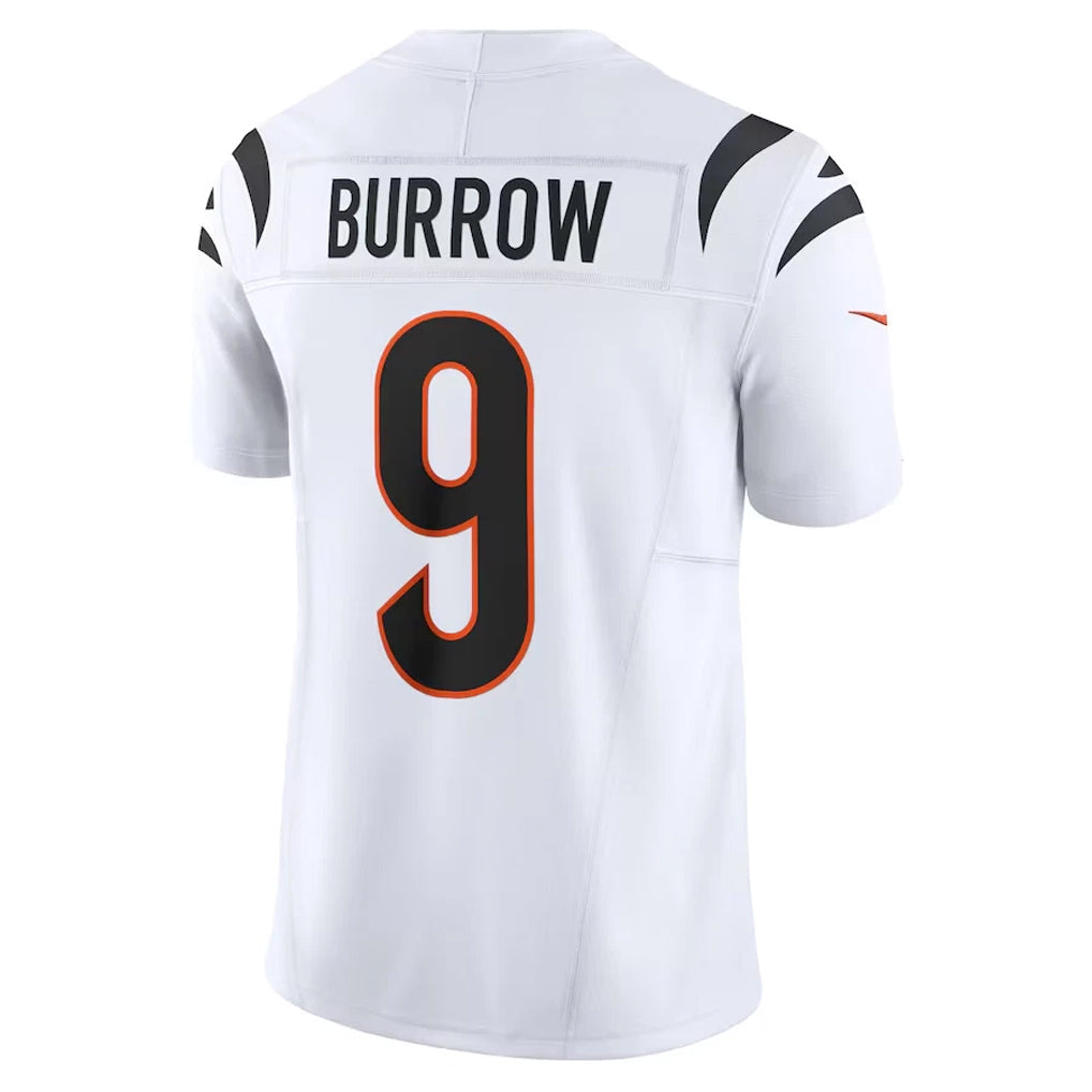 Johmsee C.Bengals #9 Joe Burrow Player White Vapor F.U.S.E. Limited Stitched Jerseys