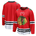Johmsee C.Blackhawks Red Centennial Breakaway Jerseys