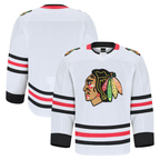 Johmsee C.Blackhawks White Away Authentic Pro Jerseys