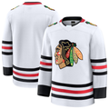 Johmsee C.Blackhawks White Away Premium Jerseys