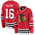 Johmsee C.Blackhawks #16 Eddie Olczyk Red Premier Breakaway Retired Player Jerseys