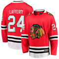Johmsee C.Blackhawks #24 Sam Lafferty  Red Home Breakaway Jerseys