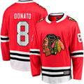 Johmsee C.Blackhawks #8 Ryan Donato Red Home Breakaway Jerseys