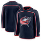 C.Blue Jackets Fanatics Home Premium Jersey - Navy Stitched American Hockey Jerseys