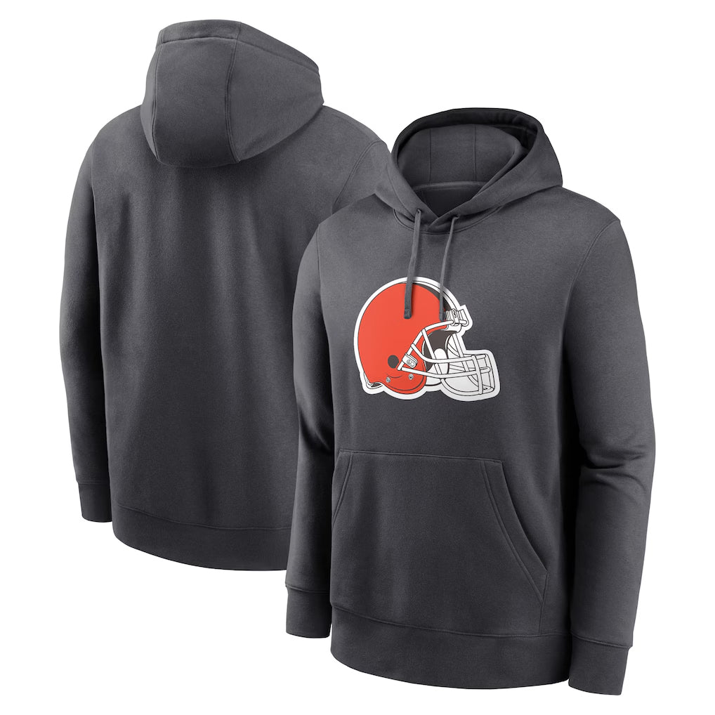 Johmsee C.Browns Gray Primetime Logo Hoodie Blank Player Limited Stitched Jerseys