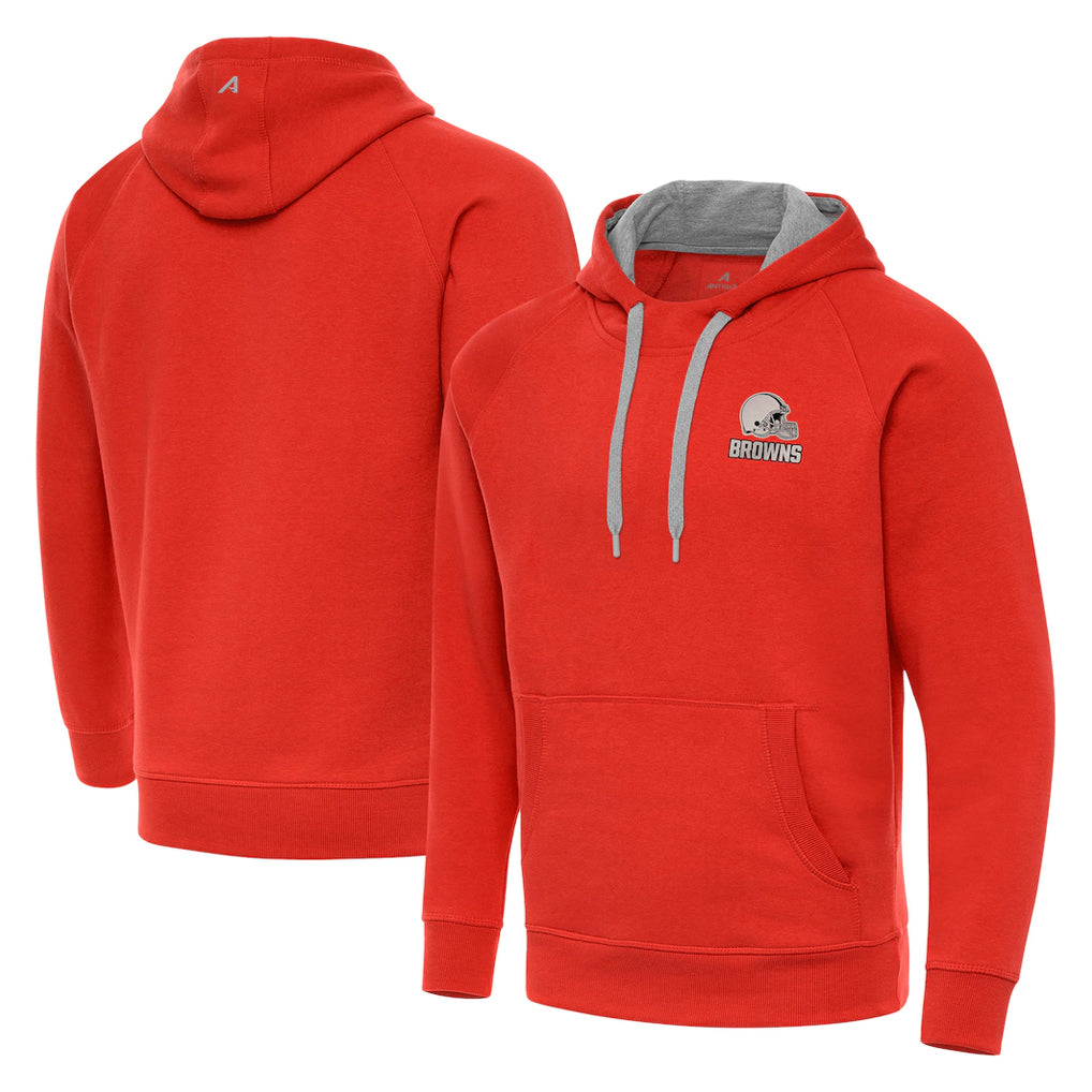 Johmsee C.Browns Orange Brushed Carbon Pullover Hoodie Blank Player Limited Stitched Jerseys
