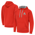 Johmsee C.Browns Orange Brushed Carbon Pullover Hoodie Blank Player Limited Stitched Jerseys