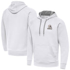Johmsee C.Browns White Brushed Carbon Pullover Hoodie Blank Player Limited Stitched Jerseys