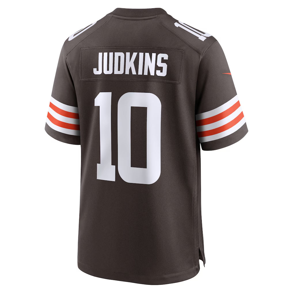 Johmsee C.Browns #10 Quinshon Judkins Brown 2025 Draft Game Stitched Jerseys