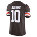Johmsee C.Browns #10 Quinshon Judkins Brown Team Vapor F.U.S.E. Stitched Limited Jerseys