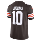 Johmsee C.Browns #10 Quinshon Judkins Brown Team Vapor F.U.S.E. Stitched Limited Jerseys