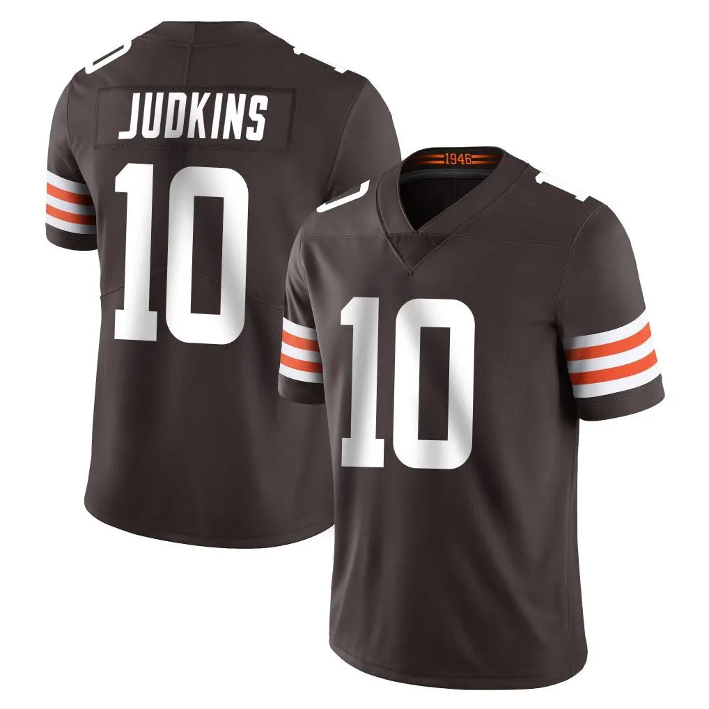 Johmsee C.Browns #10 Quinshon Judkins Player Brown Color Vapor Untouchable Limited Home Game Stitched Jerseys