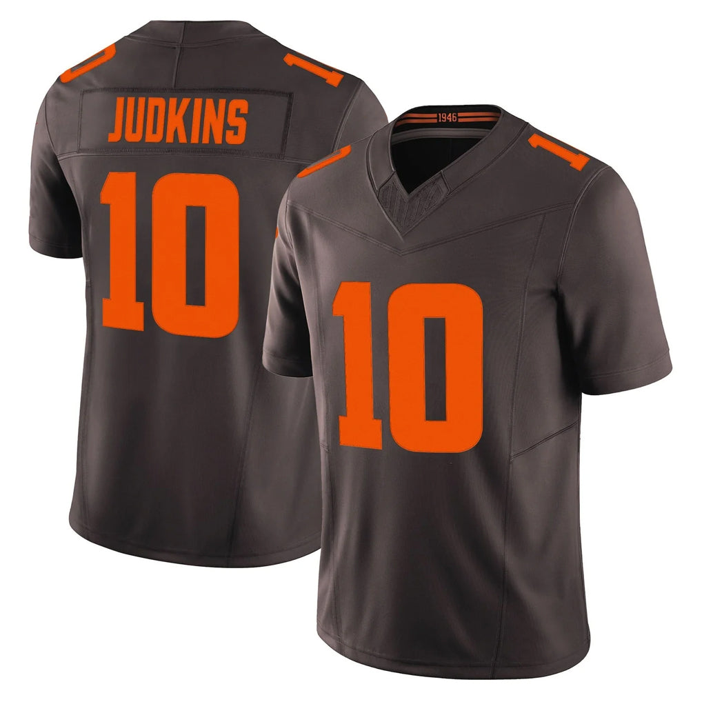 Johmsee C.Browns #10 Quinshon Judkins Player Brown Limited Vapor F.U.S.E. Alternate Game Stitched Jerseys