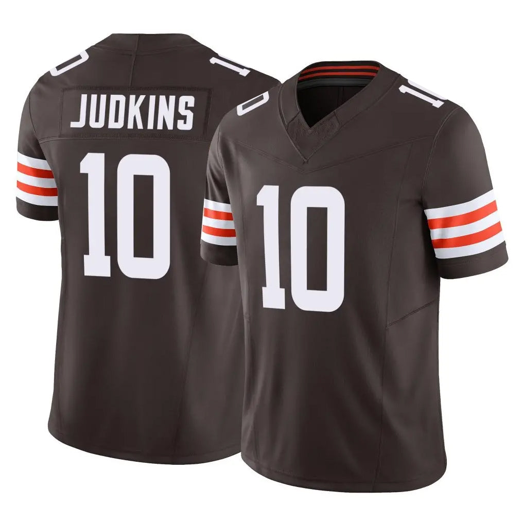 Johmsee C.Browns #10 Quinshon Judkins Player Brown Vapor F.U.S.E. Limited Home Game Stitched Jerseys