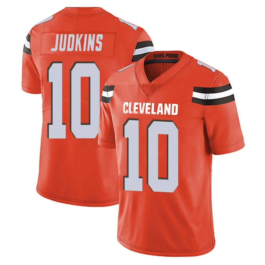 Johmsee C.Browns #10 Quinshon Judkins Player Orange Alternate Vapor Untouchable Limited Home Game Stitched Jerseys