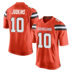 Johmsee C.Browns #10 Quinshon Judkins Player Orange Home Game Stitched Jerseys