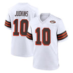 Johmsee C.Browns #10 Quinshon Judkins Player White Alternate Home Game Stitched Jerseys