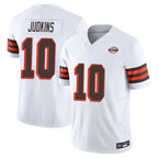 Johmsee C.Browns #10 Quinshon Judkins Player White Limited Vapor F.U.S.E. Alternate Game Stitched Jerseys