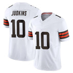 Johmsee C.Browns #10 Quinshon Judkins Player White Vapor F.U.S.E. Limited Home Game Stitched Jerseys