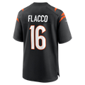 Johmsee C.Bengals #16 Bengals Joe Flacco Black Team Game Stitched Jerseys