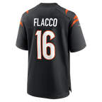 Johmsee C.Bengals #16 Bengals Joe Flacco Black Team Game Stitched Jerseys