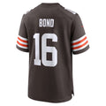 Johmsee C.Browns #16 Isaiah Bond Player Brown Home Game Stitched Jerseys