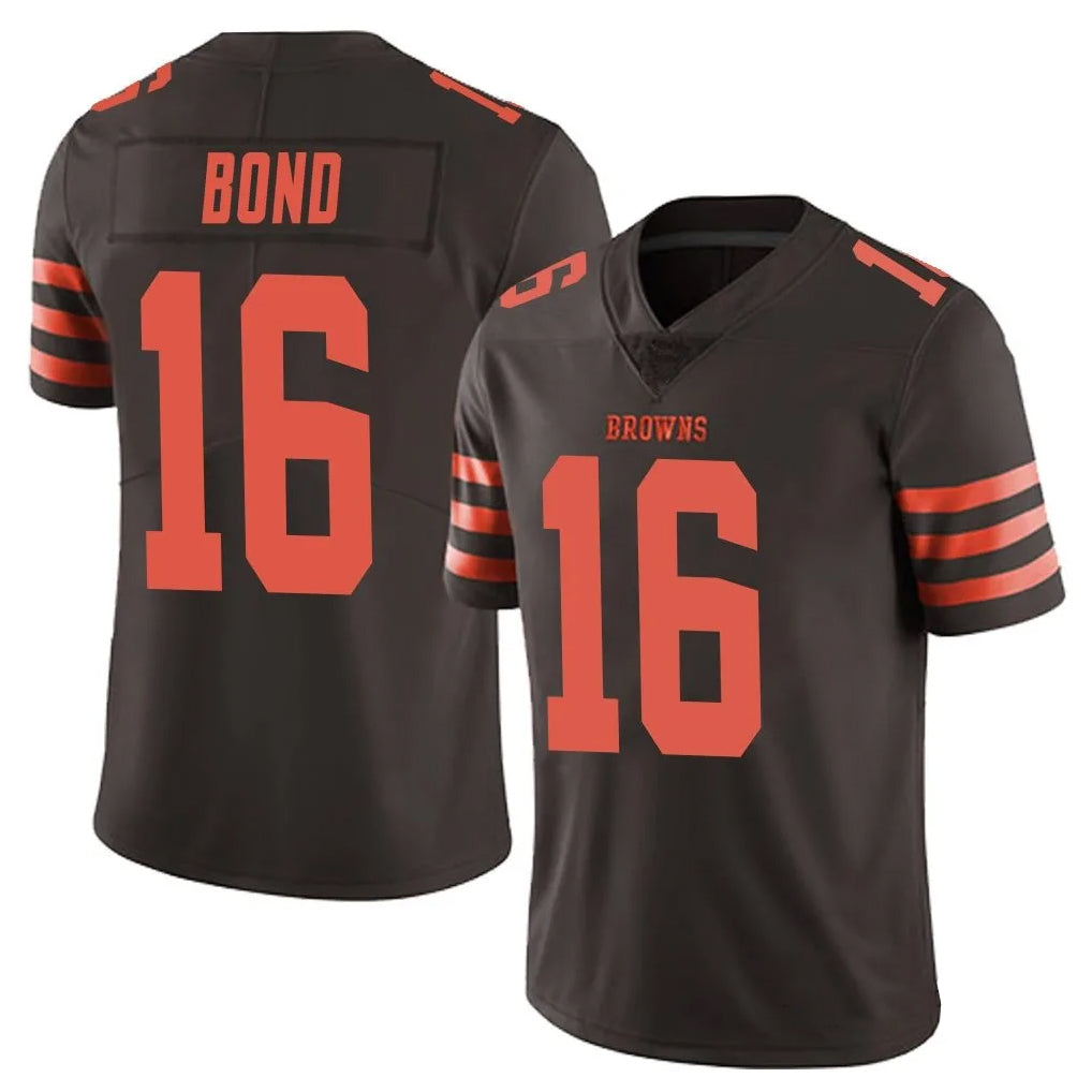 Johmsee C.Browns #16 Isaiah Bond Player Brown Vapor Limited Stitched Jerseys