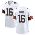 Johmsee C.Browns #16 Isaiah Bond Player White Home Game Stitched Jerseys