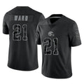 Johmsee C.Browns #21 Denzel Ward Player Black RFLCTV Limited Football Jerseys