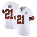 Johmsee C.Browns #21 Denzel Ward Player White Limited  Vapor 1946 Collection Alternate Game Stitched Jerseys