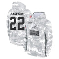 Johmsee C.Browns #22 Dylan Sampson Player Arctic Camo Salute to Service Hoodies Limited Game Stitched Jerseys