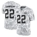 Johmsee C.Browns #22 Dylan Sampson Player Arctic Camo Salute to Service Limited Home Game Stitched Jerseys