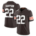 Johmsee C.Browns #22 Dylan Sampson Player Brown Color Vapor Untouchable Limited Home Game Stitched Jerseys
