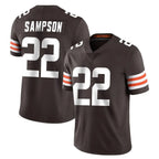 Johmsee C.Browns #22 Dylan Sampson Player Brown Color Vapor Untouchable Limited Home Game Stitched Jerseys